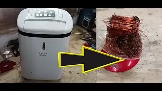 Wieviel #kupfer steckt in einem alten Luftentfeuchter - How much #copper is in an old dehumidifier?