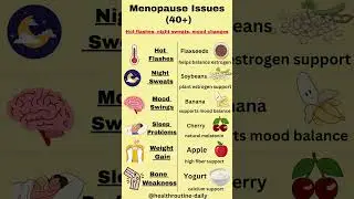 Menopause After 40: Top Foods to Ease Hot Flashes, Mood Swings & Strengthen Bones #selfcare #shorts