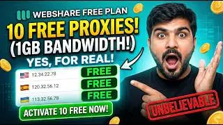 How to Get Webshare Proxy FREE 10 Proxies (1GB Bandwidth)