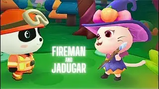 FIREMAN and JADUGAR / Panda Cartoon / Kids Story / Cartoon Fire Police / Kids