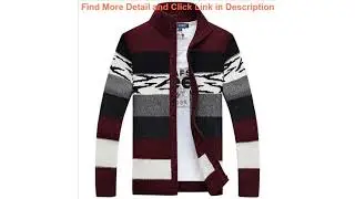 Mens Sweaters for 2019 Men's Knitted Sweaters Cardigans Collar Winter Wool Sweater Fashion Cardiga