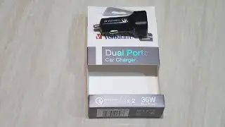 Unboxing Verbatim Dual Ports Quick Charge 3.0 (Fast Charging) Car Charger