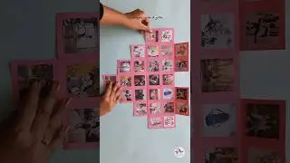Heart collage card. #heartcollagecard #multifoldheartcard #heartcard #cutecard