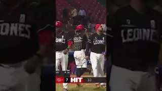Hit De Junior Lake Que Le Da La Victoria A Los Leones #lidom #beisbol #baseball #roundrobin #lidom