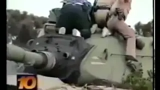 Stolen Military Tank vs Police in the Streets of San Diego - News Report on TV