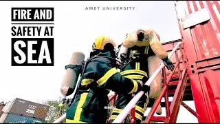 BASIC FIRE FIGHTING TRAINING AT AMET UNIVERSITY 🔥🤩 #marinecollage #ametuniversity