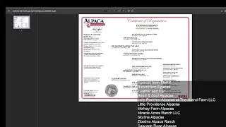 AlpacaShoPro: Entering an alpaca into the system to show