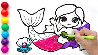Let's Learn About Mermaids! Fun and Educational Video Drawing and Painting for Children