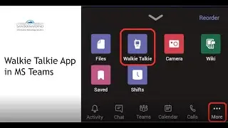 Walkie-Talkie Feature in Microsoft Teams