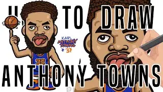 🏀HOW TO DRAW NBA PLAYER /Anthony Towns/New York Knicks/procreate painting/~🏀 #nba #drawing