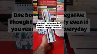One book to stop negative thoughts and anxiety | best books to read in 2024 | psychology books