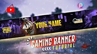 How to make Gaming Banner on Android 🔥 Gaming Banner 🌠 Picsart Tutorial 2021