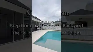 Step Out to a $1.44M USD Dream Backyard 🏊&zwj;♀️Porch Fireplace + Pool 🏡Florida New Build#hometour