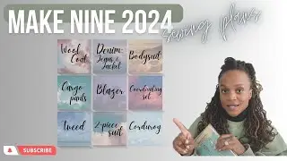 2024 Make Nine Challenge & sewing plans