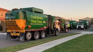 Various Irvine garbage trucks pt 6
