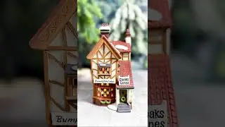 Four Dept 56 charming Dickens Village shops for your Victorian Christmas village #christmasvillage