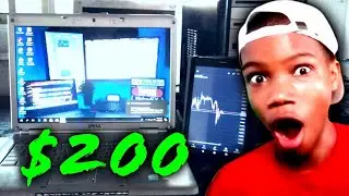 My Simple $200 Day Trading Trading Station! (Teenage Day Trader)