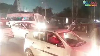Canal Road par traffic jam, traffic ko bahal karne ki koshish jaari#TrafficJam