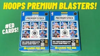 2023-24 Panini Hoops Premium Stock Basketball Blaster Box Opening Review! New Retail Sports Cards!