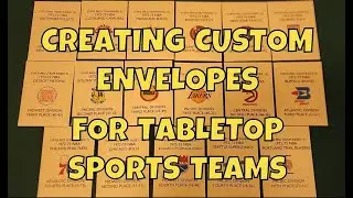 🏀 Creating Custom Envelopes for Tabletop Sports Teams 🏀