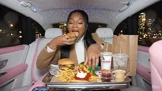 FIVEGUYS MUKBANG! #fiveguys #burgereatingchallenge #aicontentcreation #mukbangeatingshow #mukbangers