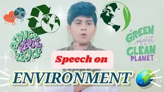 Speech on Environment🌏 in English ll Save Environment💫 #Arafatrockstar #Mylifenstyle