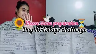 🔥Day - 10/15 Hard challenge for completing Uk GK And Hindi Syllabus...!✨🌻#studyroutine #vlog #uksssc