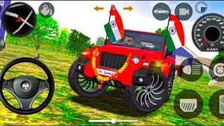 mahindra Purple red Thar 😈|| Indian Cars simulator 3D || Android Gameplay#2025 #india