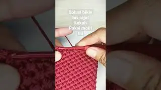 solusi tas rajut kokoh, pakai motif ini #belajarmerajut #crochet #crochettips #tips