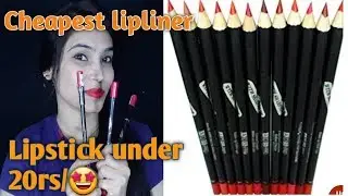 Most Affordable Lip Liners in India😲// ADS Lip Liner Swatch + Review// Rooh Dreamz💕