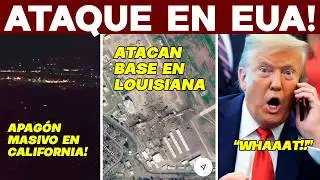 ATAQUE EN EUA! CAE RED EN CALIFORNIA. DRONES ATACAN BASE EN LOUISINA. TRUMP EN SHOCK