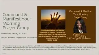 01-28-26 Prayer Before Work- Mimi Smith Philemon (Anointed, Empowered, Transformed)