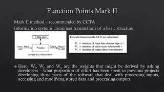 Software Effort Estimation Techniques - FP Mark II and Object Points,       By Susheel George Joseph