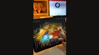 How to Draw EPIC Fireworks in Procreate (Easy Glow Effect Tutorial!) 🎇✨