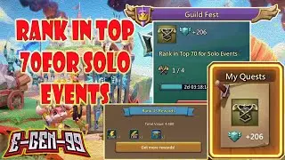 guild fest quest rank in top 70 solo events 43 rank