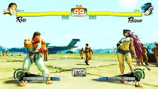 Ryu vs Poison (Hardest ) Street Fighter 4.