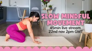 Slow flow mindful movement into deep stretch 🙏 LIVE
