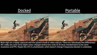 Docked vs undocked graphics comparison - Trials Rising on Nintendo Switch