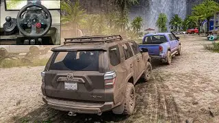 TOYOTA 4RUNNER &  TOTOTA TUNDRA OFFROAD CONVOY - Forza Horizon 5 (Steering Wheel + Shifter) Gameplay