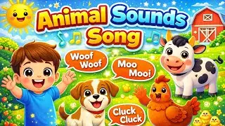 Animal Sounds for Kids | Dog Cow Hen Song | Nursery Rhymes