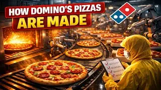 How Domino&rsquo;s Pizza Is Made in Modern Mega Factory | Full Making Process