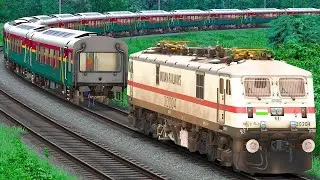 12764 - PADMAVATHI SF EXPRESS  TRAIN JOURNEY | BUMPY RAILROAD TRAIN SIMULATOR | RAILWORK |