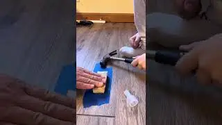How to fix a gap between laminate planks#reels #constructionchannel #handyman