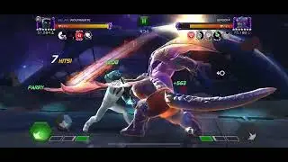 MCoC Mr Negative vs Dragonman on node 39 (Provocateur, Power Snack, One Too Many Hits)