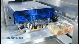 Bread buns Multi packing by Servo flow wrapper Vertical Cutter
