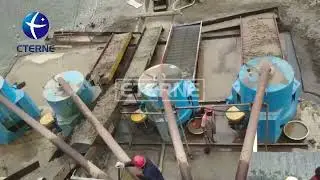 150tph Gold Washing Plant With centrifuge concentrator for recovery fine gold