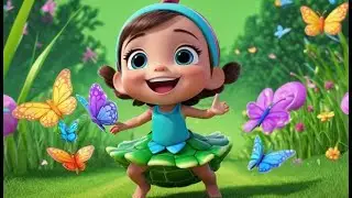 Tutu Turtle Slides Downhill | Action and Movement Song for Kids | Fun Nursery Rhymes in English