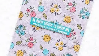 Stamped Background using Small Stamps