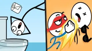 RAGDOLL JUMP vs ATTACK DRAW LINE - All Levels Satisfying STICKMAN Mobile Gameplay (Androdi/ios)