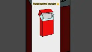 how to draw cigarette pack | special drawing very fine #drawing #pixelart #shorts #pack @Drawing4455